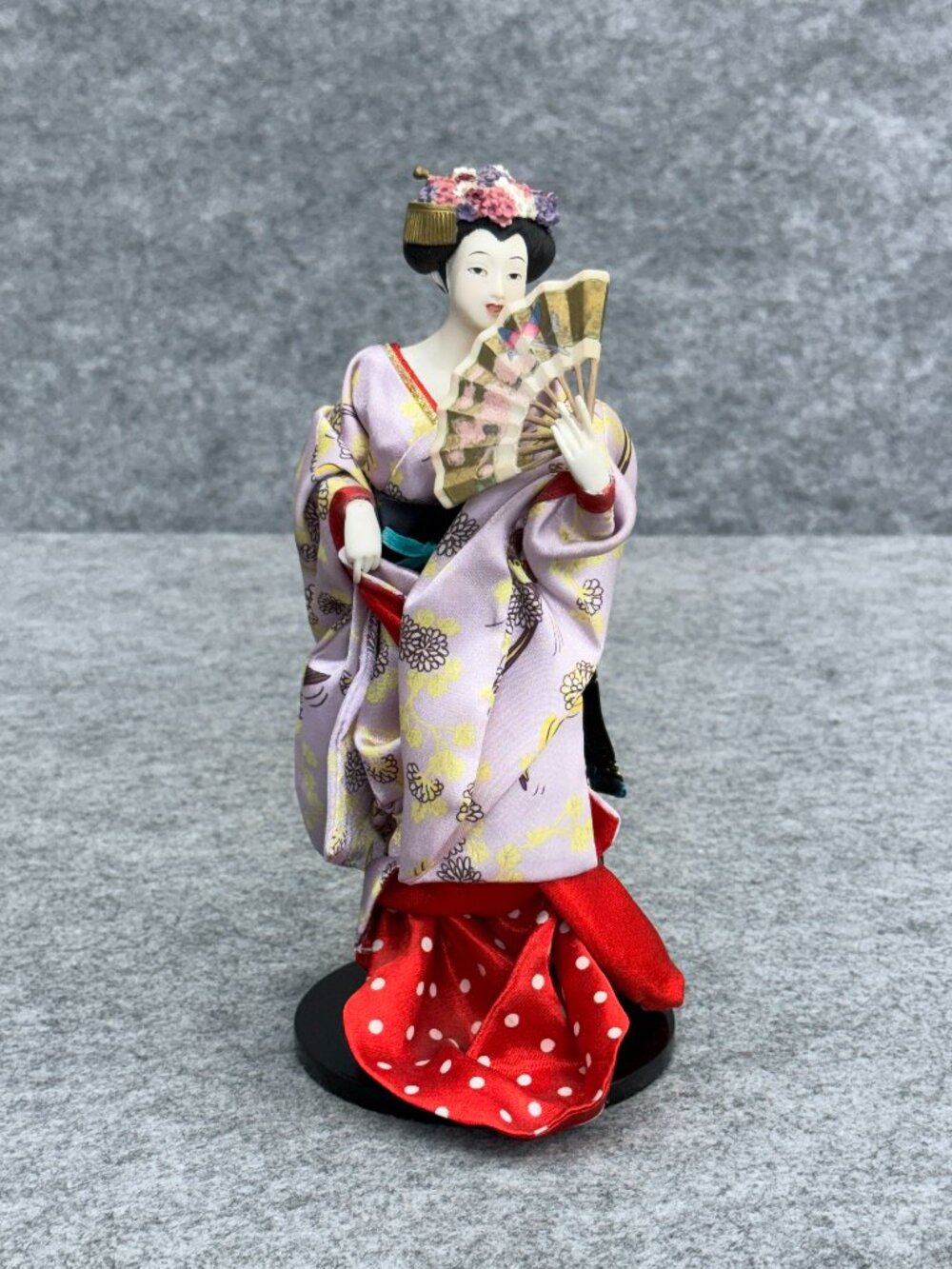 Ashton-Drake Flight Amidst Chrysanthemums Geisha Doll Poetry Flowers Collection